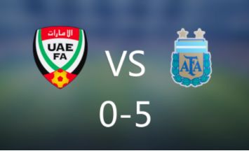 热身赛-阿根廷5-0阿联酋 梅西传射迪马利亚梅开二度