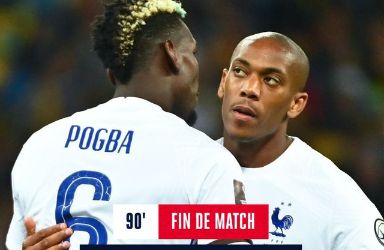 世预赛-马夏尔扳平迪亚比中柱 法国1-1乌克兰2连平