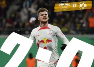 德国杯-莱比锡2-0战胜多特晋级4强 维尔纳破门奥尔班建功
