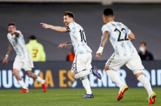 世预赛-阿根廷3-0完胜乌拉圭 梅西幸运破门德保罗传射