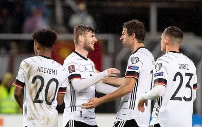 世预赛-德国4-0提前晋级世界杯!维尔纳双响穆勒2传