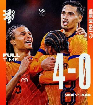 友谊赛-荷兰4-0苏格兰 赖因德斯传射+世界波加克波助攻双响