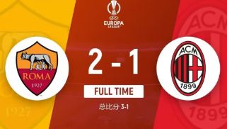 欧联：罗马总比分3-1淘汰AC米兰，曼奇尼、迪巴拉破门