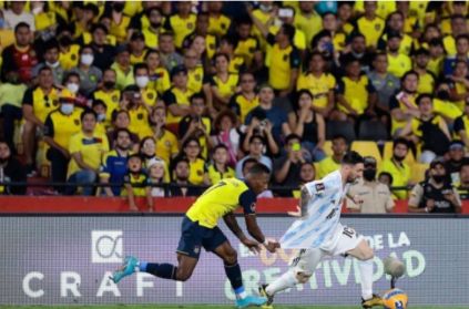 世预赛-梅西哑火塔利亚菲科送点 阿根廷1-1厄瓜多尔
