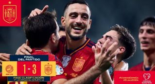 欧预赛-西班牙3-1战胜塞浦路斯5连胜 奥亚萨瓦尔传射亚马尔破门