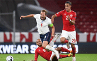 欧国联-凯恩终场前错失空门 英格兰客场0-0丹麦